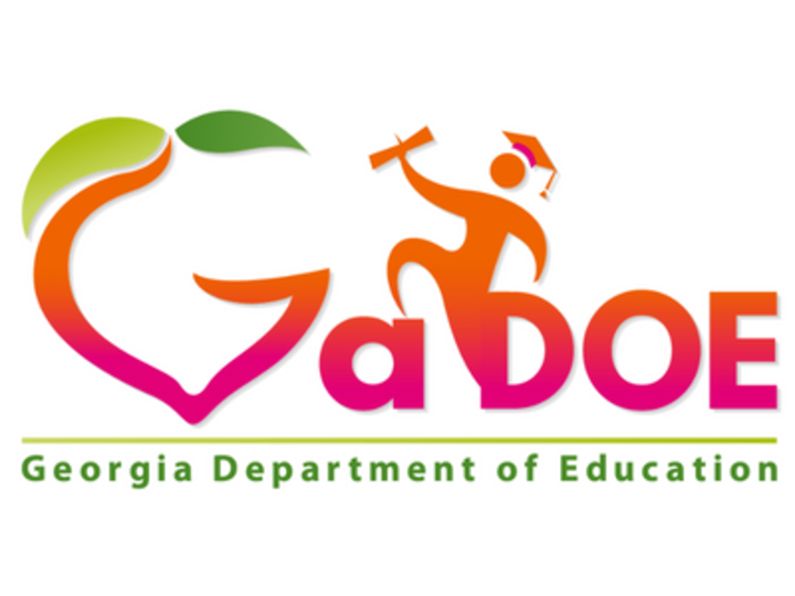 Logo reads Georgia Department of Education; clicking the link takes you to the Department of Education website