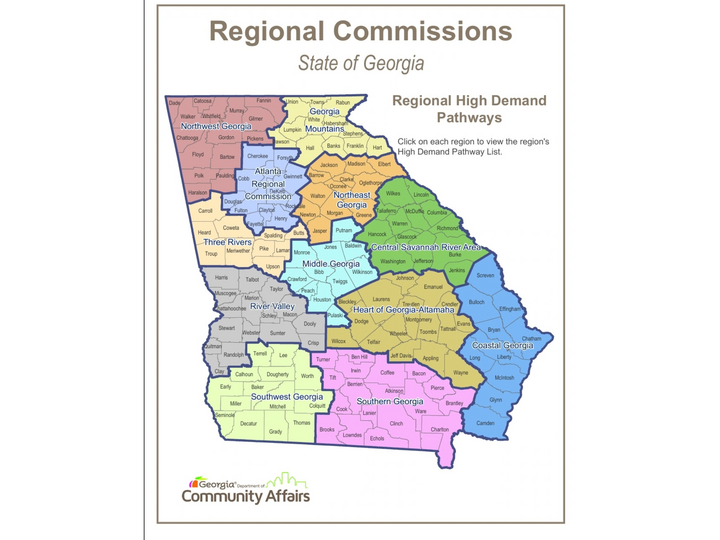 Regional Commissions Map 